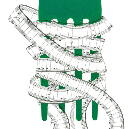 FORK IN GREEN - Fine Art Print